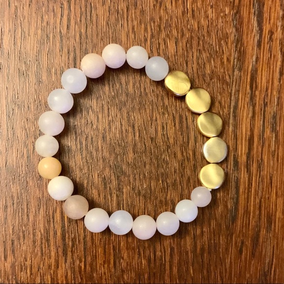 Sterling Forever 14K Gold Cloud Beaded Bracelet - Picture 4 of 10